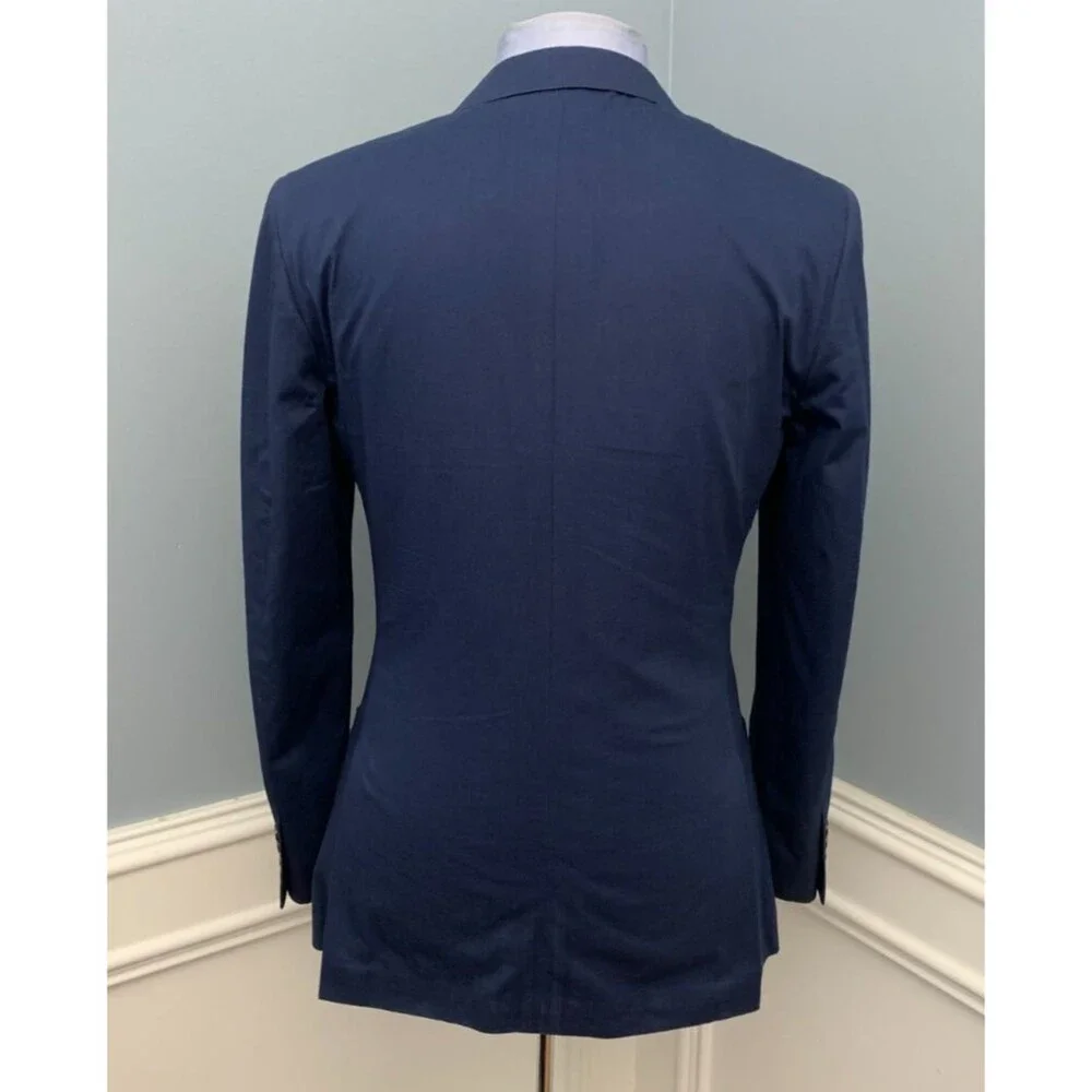 J Crew Blazer Mens 36R Ludlow Slim-Fit Larusmiani Cotton Twill Sportcoat Jacket